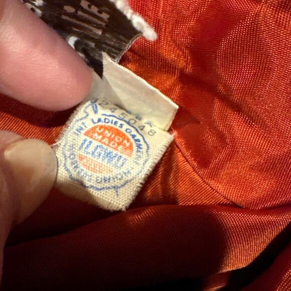 American Vintage Cottage Tailor Wool Pleated Tweed Boucle skirt pockets size XS - Picture 10 of 12